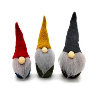 3 Pack Standing Gnome Needle Felting Kits for Beginners