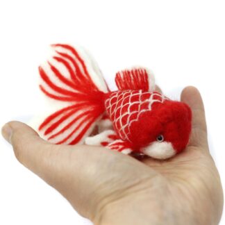 Goldfish Needle Felting Kit for Beginners Craft Kit Mother's Day Gift 4inch