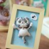 Black Cat with Frame Needle Felting Kit for Beginners with Everything to Make - Image 3