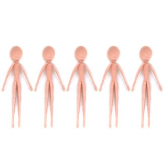 6 inch Pre-made Felt Body Frames to Make Fairies, Mummies, Gnomes, Aliens Easier - Needle Felting Supplies