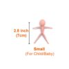 2.8 inch Pre-made Felt Body Frames to Make Fairies, Mummies, Gnomes, Aliens Easier - Needle Felting Supplies - Image 2