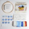Wheat 2D Needle Felting Kit Landscape Framed Hoop Art Craft for Beginners - Image 5