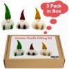 3 Pack Sitting Curly Beards Gnome Needle Felting Kits for Beginners - Image 7