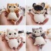 4 Brooch Cat Needle Felting Kits for Beginners Craft Kits Gift for Mother's Day Birthday - Image 4
