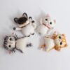4 Brooch Cat Needle Felting Kits for Beginners Craft Kits Gift for Mother's Day Birthday - Image 2