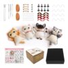 4 Brooch Cat Needle Felting Kits for Beginners Craft Kits Gift for Mother's Day Birthday - Image 8