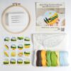 Summer 2D Needle Felting Kit Landscape Framed Hoop Art Craft for Beginners - Image 4