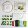 Spring 2D Needle Felting Kit Landscape Framed Hoop Art Craft for Beginners - Image 3