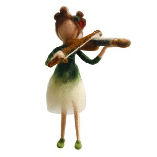 Violin Elf Needle Felting Kits Friendly Instruction DIY Craft Kit for Beginners 6inch