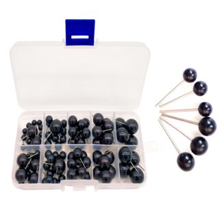 100 Piece Black Safety Eyes Craft Doll Making Needle Felting Kits