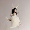 White Swing Fox Elf Needle Felting Kits Friendly Instruction DIY Craft Kit for Beginners 6inch - Image 3