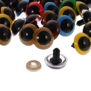 100 Colourful Safety Eyes Craft Doll Making for Needle Felting Kits - Image 4
