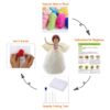 Angel Elf Needle Felting Kit for Beginners DIY Craft Kit 6 inch Height - Image 5