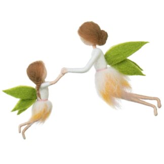 Mom and Kid Fairies Needle Felting Kits DIY Craft Kit for Beginners Include Everything to Make