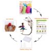 Elf on the Tree Needle Felting Kit for Beginners DIY Craft Kit 6 inch Height - Image 4