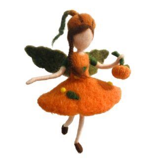 Pumpkin Elf Needle Felting Kit for Beginners DIY Craft Kit 6 inch Height