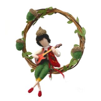 Guitar Elf Needle Felting Kit for Beginners DIY Craft Kit 6 inch Height