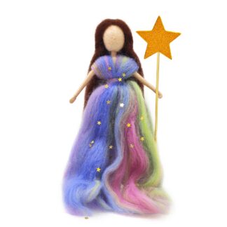 Fairy Queen Needle Felting Kit for Beginners with Magic Stick (C)