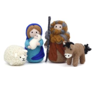 4 Set Nativity Needle Felting Kits for Beginners