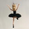 Black Ballet Elf Needle Felting Kits Friendly Instruction DIY Craft Kit for Beginners 6inch - Image 2