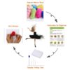 Black Ballet Elf Needle Felting Kits Friendly Instruction DIY Craft Kit for Beginners 6inch - Image 4
