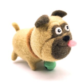 Pug Needle Felting Kit for Beginners Craft Kit Mother's Day Gift
