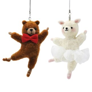 Dance Bear and Alpaca Needle Felting Kits