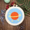 Planet Punch Needle Kit for Beginners, Including 8 INCH Hoop, Pattern, Cotton Threads, Punch Needles, Needle Threader, Instruction - Image 2