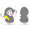 Monkey Needle Felting Kit for Beginners Craft Kit Mother's Day Gift - Image 4