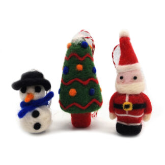 3 Christmas Needle Felting Kits for Beginners DIY Craft Kit Include Everything to Make