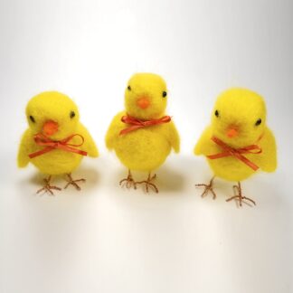 3 Easter Chick Needle Felting Kits for Beginners DIY Craft Kit Include Everything to Make